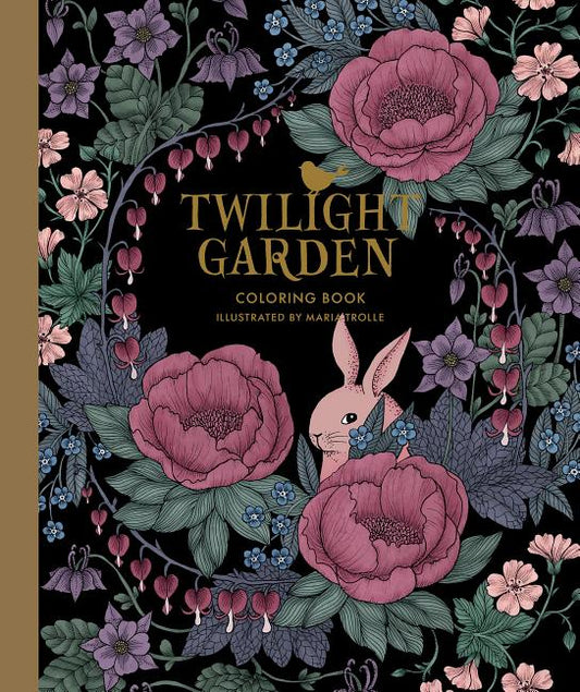 Book cover for Twilight Garden Coloring Book: Published in Sweden as Blomstermandala