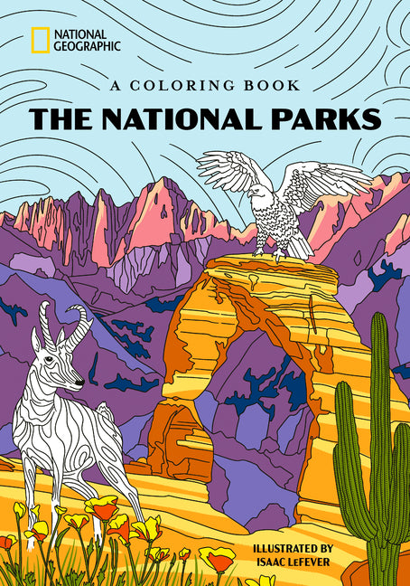 Book cover for National Parks: A Coloring Book