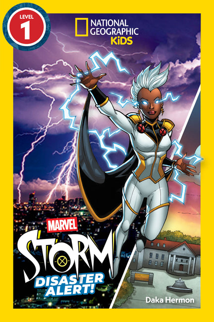 Book cover for Marvel's Storm: Disaster Alert! (National Geographic Kids Readers, Level 1)