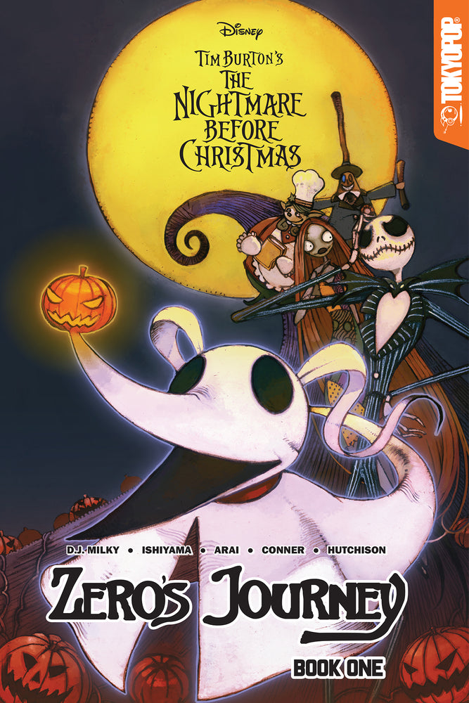 Book cover for Disney Manga: Tim Burton's the Nightmare Before Christmas - Zero's Journey, Book 1: Volume 1