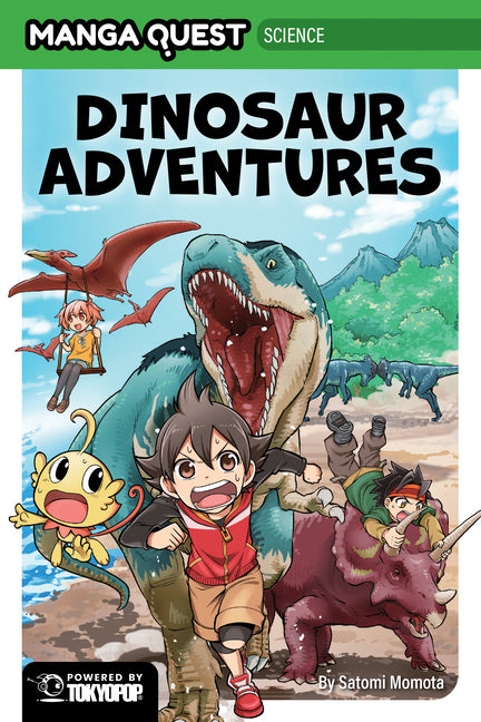 Book cover for Manga Quest Science: Dinosaur Adventures