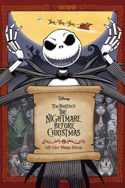 Book cover for Disney Tim Burton's the Nightmare Before Christmas Full-Color Manga Edition