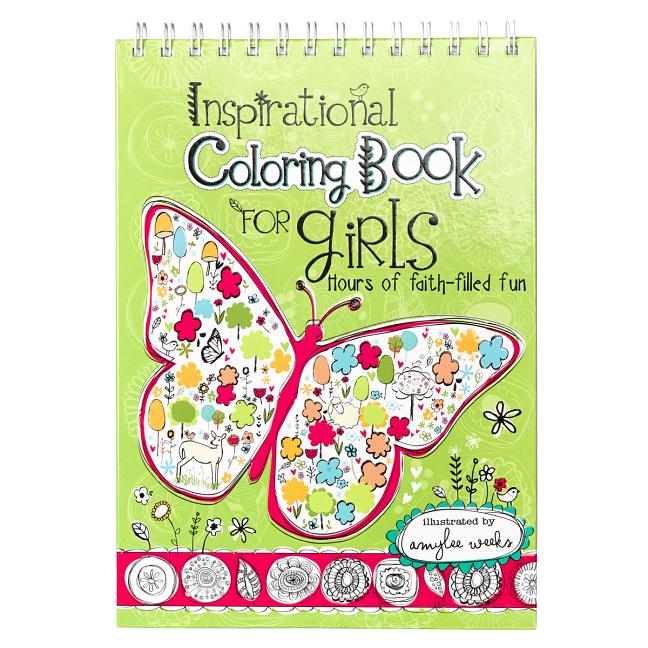 Book cover for Inspirational Coloring Book for Girls: Hours of Faith-Filled Fun