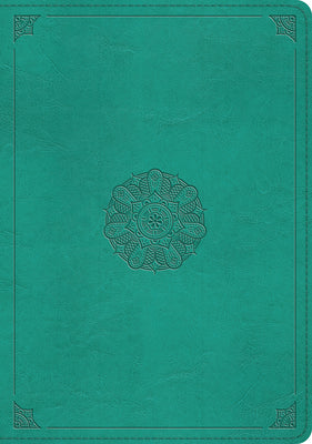 Book cover for ESV Study Bible (Trutone, Turquoise, Emblem Design)