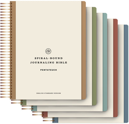 Book cover for ESV Spiral-Bound Journaling Bible, Five-Volume Set (Hardcover)
