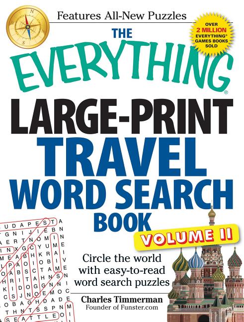 Book cover for Everything Large-Print Travel Word Search Book, Volume II: Circle the World with Easy-To-Read Word Search Puzzles
