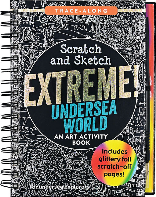 Book cover for Scratch & Sketch Extreme Undersea World (Trace Along): An Art Activity Book