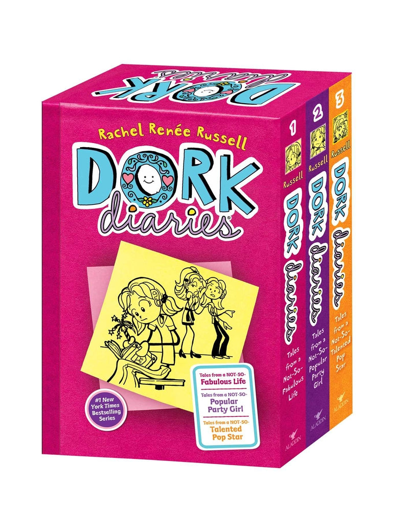 Book cover for Dork Diaries Boxed Set (Books 1-3): Dork Diaries; Dork Diaries 2; Dork Diaries 3