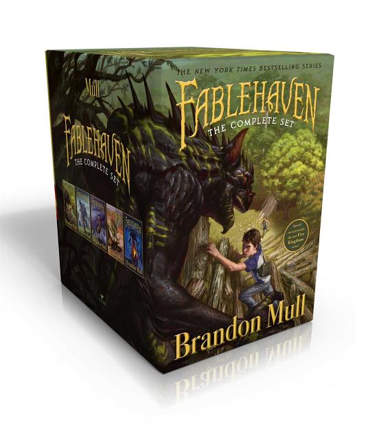Book cover for Fablehaven Complete Set (Boxed Set): Fablehaven; Rise of the Evening Star; Grip of the Shadow Plague; Secrets of the Dragon Sanctuary; Keys to the Dem