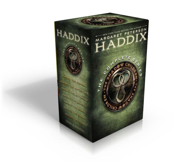 Book cover for The Shadow Children, the Complete Series (Boxed Set): Among the Hidden; Among the Impostors; Among the Betrayed; Among the Barons; Among the Brave; Am