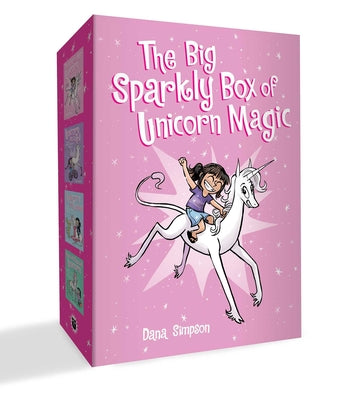Book cover for The Big Sparkly Box of Unicorn Magic: Phoebe and Her Unicorn Box Set Volume 1-4