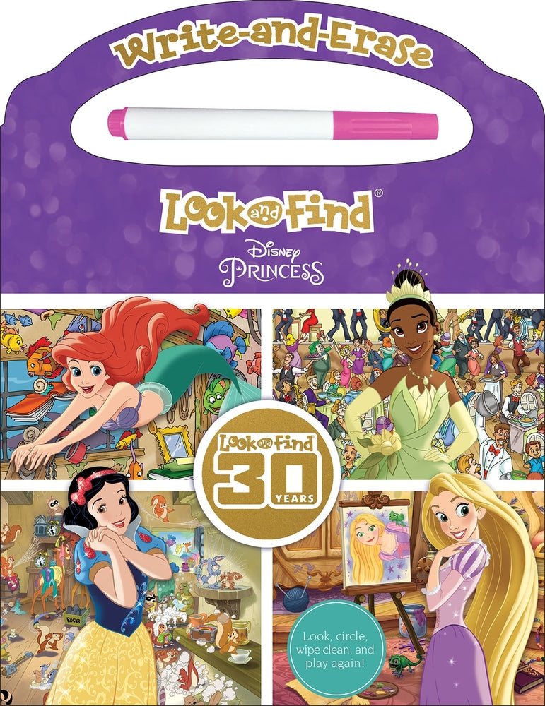 Book cover for Disney Princess: Write-And-Erase Look and Find
