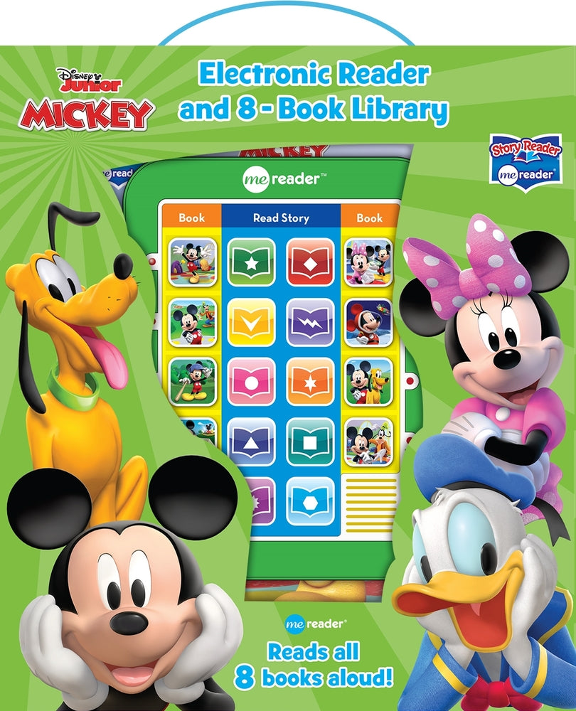 Book cover for Disney Junior Mickey Mouse Clubhouse: Me Reader Electronic Reader and 8-Book Library Sound Book Set [With Electronic Reader and Battery]