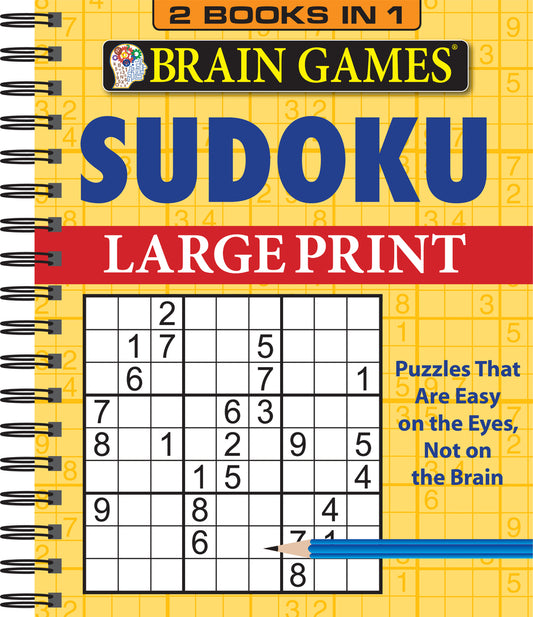 Book cover for Brain Games - 2 Books in 1 - Sudoku