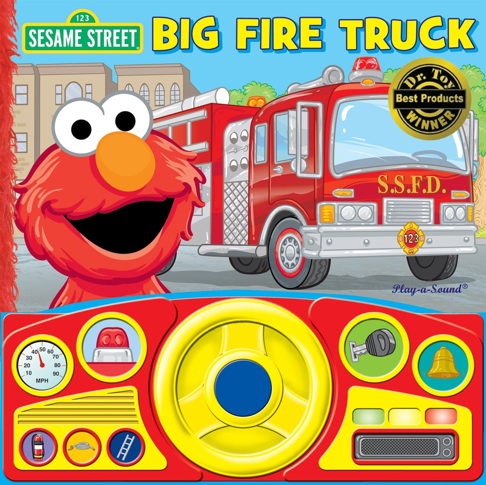 Book cover for Sesame Street: Elmo's Big Fire Truck Sound Book [With Battery]