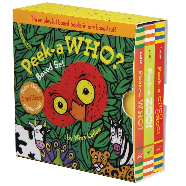 Book cover for Peek-A Who? Boxed Set: (Children's Animal Books, Board Books for Kids)