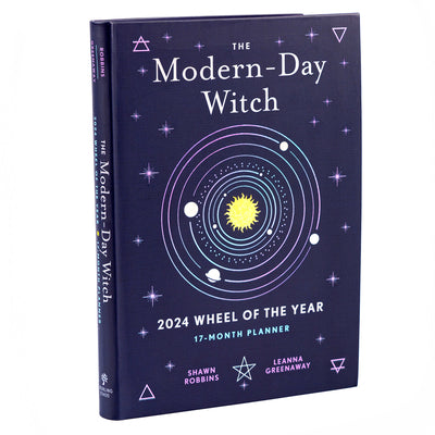 Book cover for Modern-Day Witch 2024 Wheel of the Year 17-Month Planner