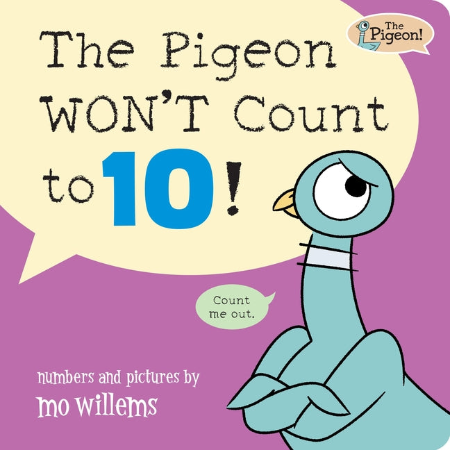 Book cover for Pigeon Won't Count to 10!