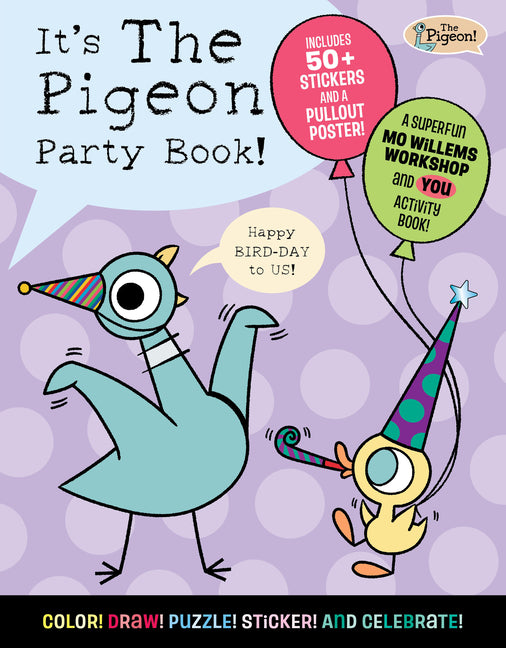 Book cover for It's the Pigeon Party Book!