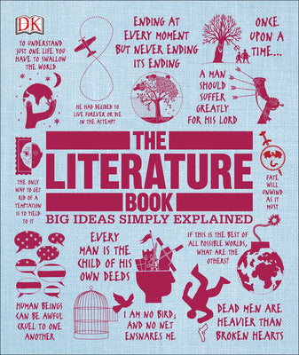 Book cover for The Literature Book: Big Ideas Simply Explained