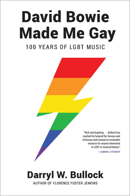 Book cover for David Bowie Made Me Gay: 100 Years of LGBT Music