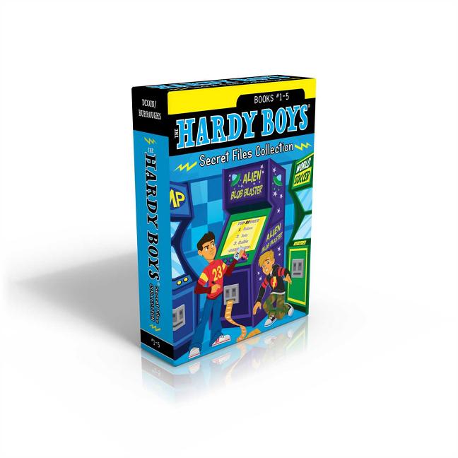 Book cover for Hardy Boys Secret Files Collection Books 1-5 (Boxed Set): Trouble at the Arcade; The Missing Mitt; Mystery Map; Hopping Mad; A Monster of a Mystery