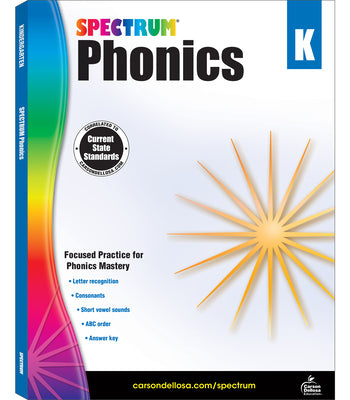 Book cover for Spectrum Phonics, Grade K