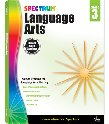 Book cover for Spectrum Language Arts, Grade 3
