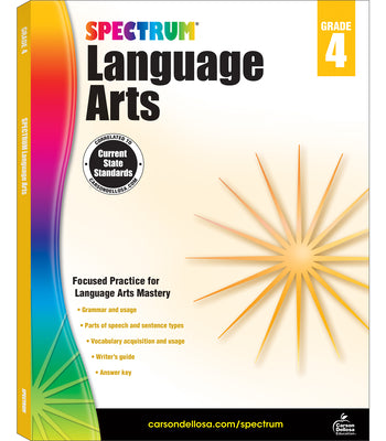 Book cover for Spectrum Language Arts, Grade 4