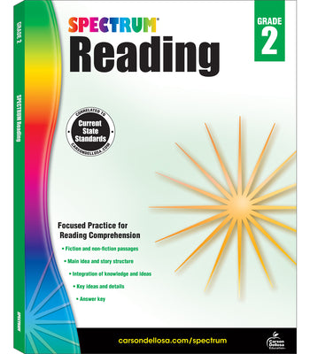 Book cover for Spectrum Reading Workbook, Grade 2