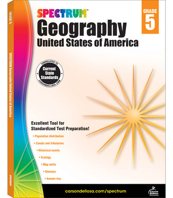 Book cover for Spectrum Geography, Grade 5: United States of America