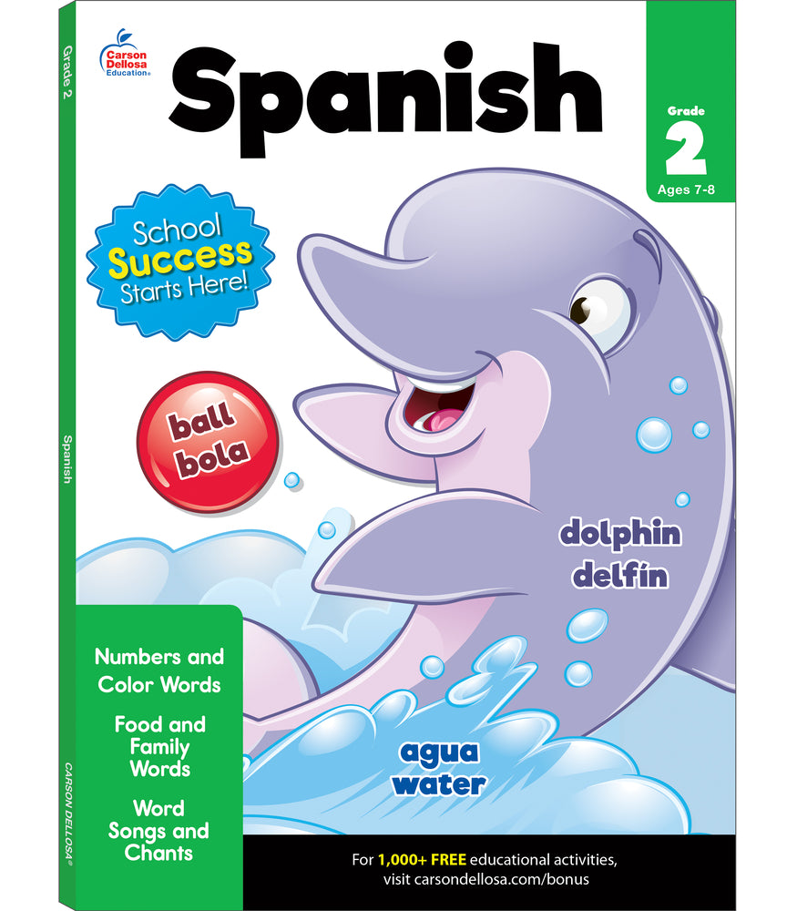 Book cover for Spanish Workbook, Grade 2