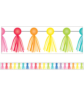 Book cover for Hello Sunshine Tassel Straight Bulletin Board Borders