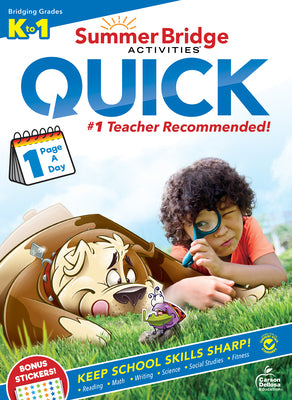 Book cover for Summer Bridge Activities(r) Quick, Grades K - 1
