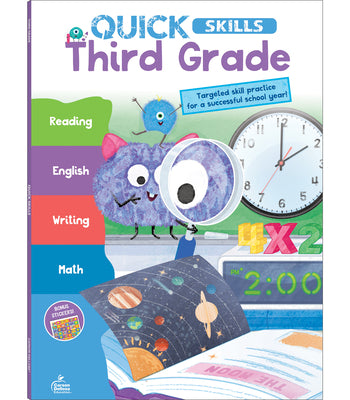 Book cover for Quick Skills Third Grade Workbook