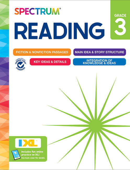 Book cover for Spectrum Reading Workbook, Grade 3