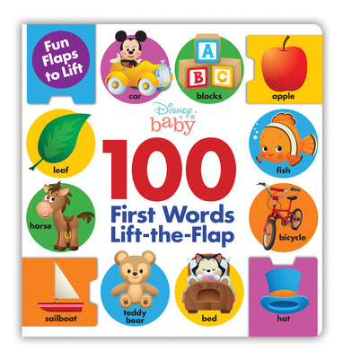 Book cover for Disney Baby: 100 First Words Lifttheflap