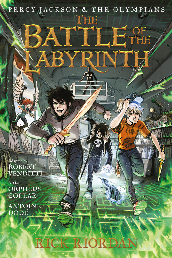 Book cover for Percy Jackson and the Olympians: Battle of the Labyrinth: The Graphic Novel, The-Percy Jackson and the Olympians
