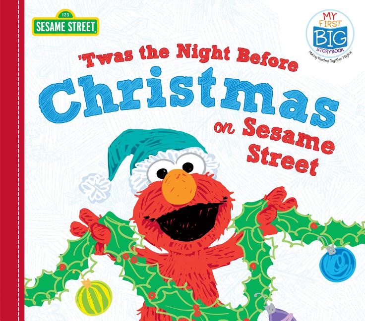 Book cover for Twas the Night Before Christmas on Sesame Street