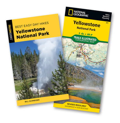 Book cover for Best Easy Day Hiking Guide and Trail Map Bundle: Yellowstone National Park [With Map]