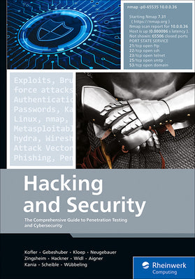Book cover for Hacking and Security: The Comprehensive Guide to Penetration Testing and Cybersecurity