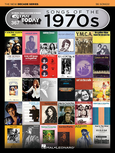 Book cover for Songs of the 1970s - The New Decade Series E-Z Play Today Songbook