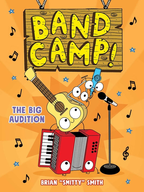 Book cover for Band Camp! 4: The Big Audition (Band Camp! #4)(a Little Bee Graphic Novel Series for Kids)