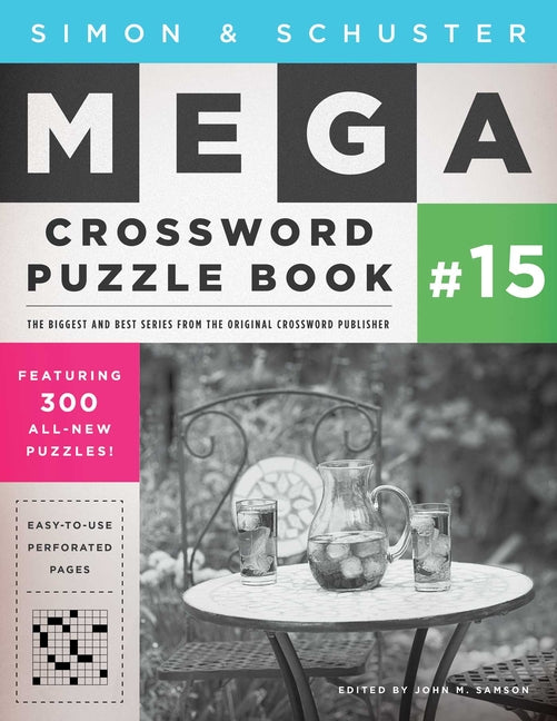 Book cover for Simon & Schuster Mega Crossword Puzzle Book #15