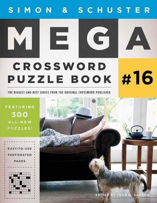 Book cover for Simon & Schuster Mega Crossword Puzzle Book #16