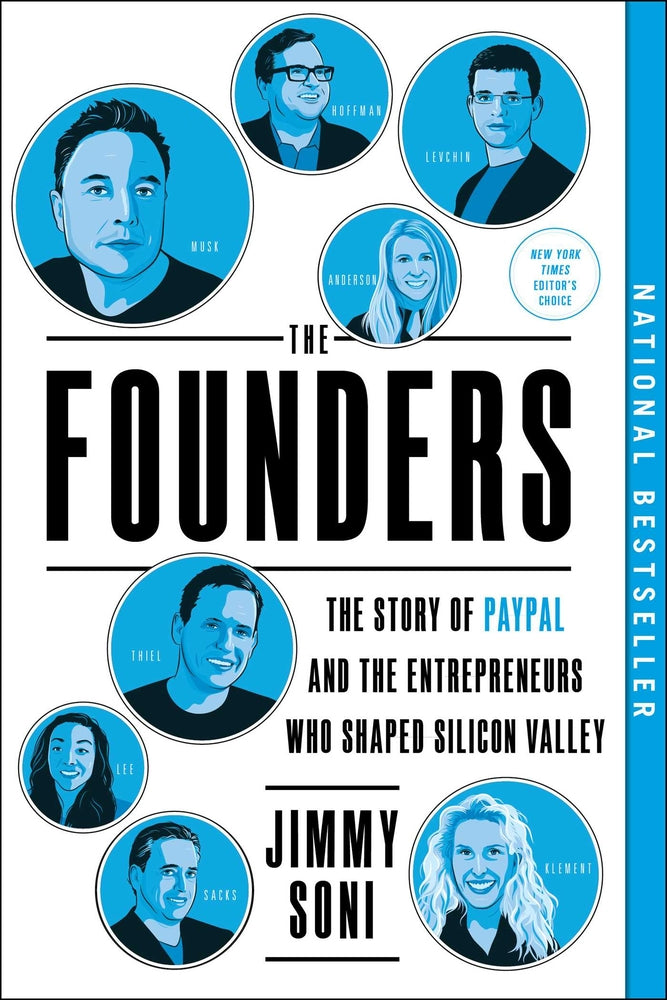 Book cover for The Founders: The Story of Paypal and the Entrepreneurs Who Shaped Silicon Valley