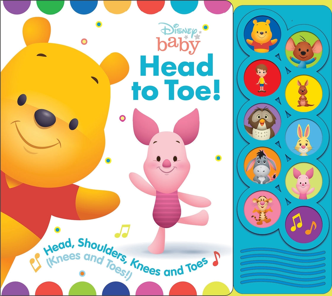 Book cover for Disney Baby: Head to Toe! Head, Shoulders, Knees and Toes Sound Book [With Battery]