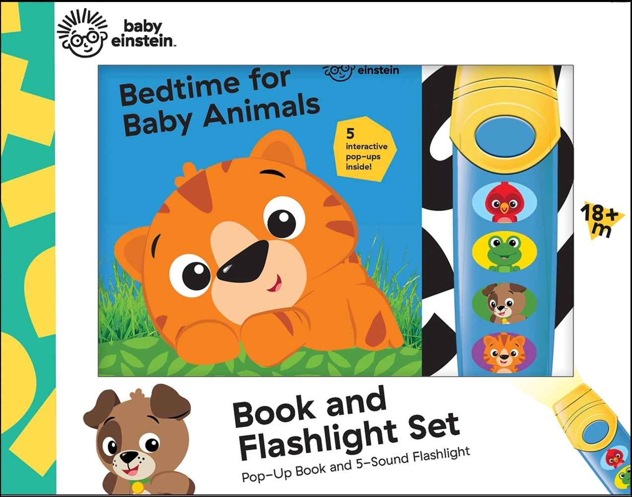 Book cover for Baby Einstein: Bedtime for Baby Animals Book and 5-Sound Flashlight Set [With Flashlight and Battery]