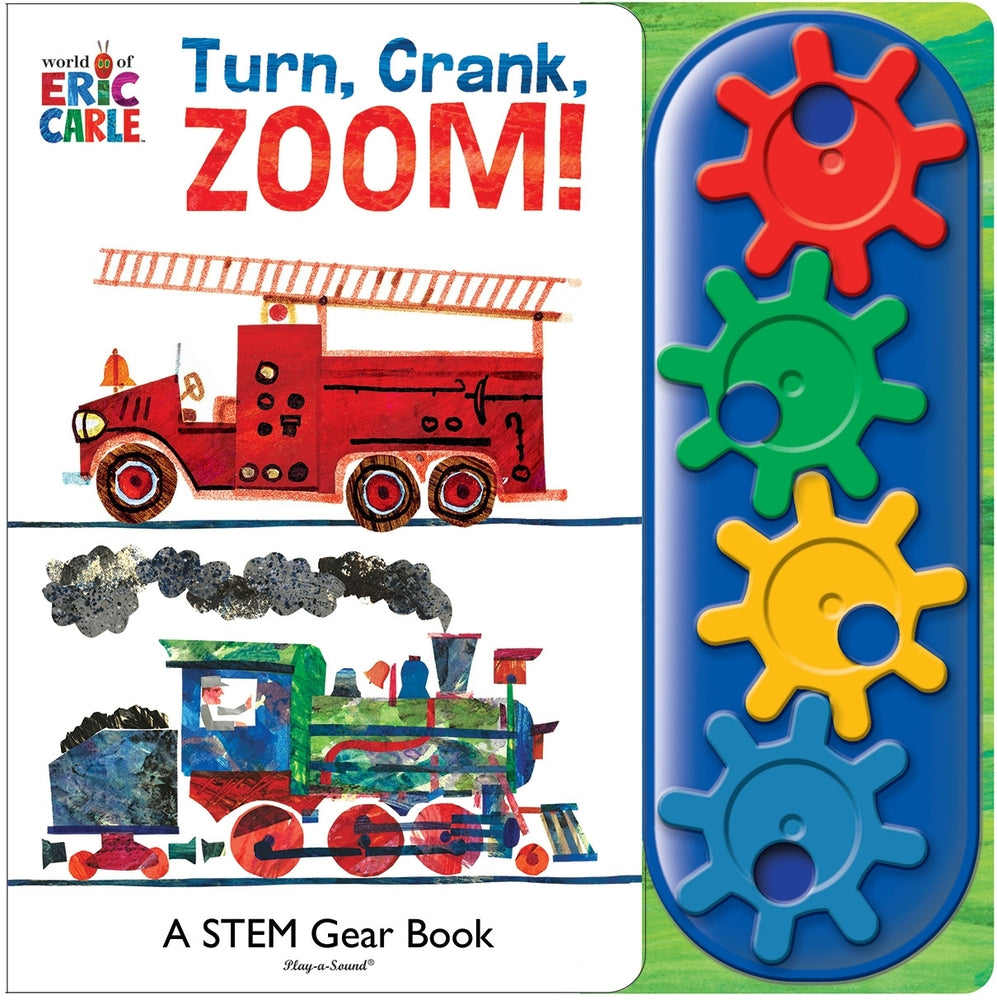 Book cover for World of Eric Carle: Turn, Crank, Zoom! a Stem Gear Sound Book [With Battery]