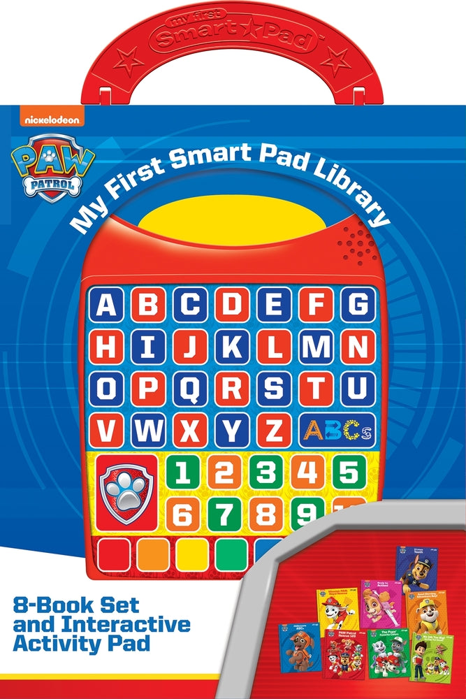 Book cover for Nickelodeon Paw Patrol: My First Smart Pad Library 8-Book Set and Interactive Activity Pad Sound Book Set [With Battery]